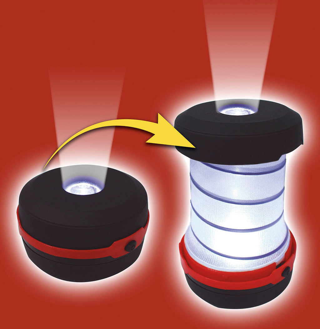 Linterna LED plegable con base magnética